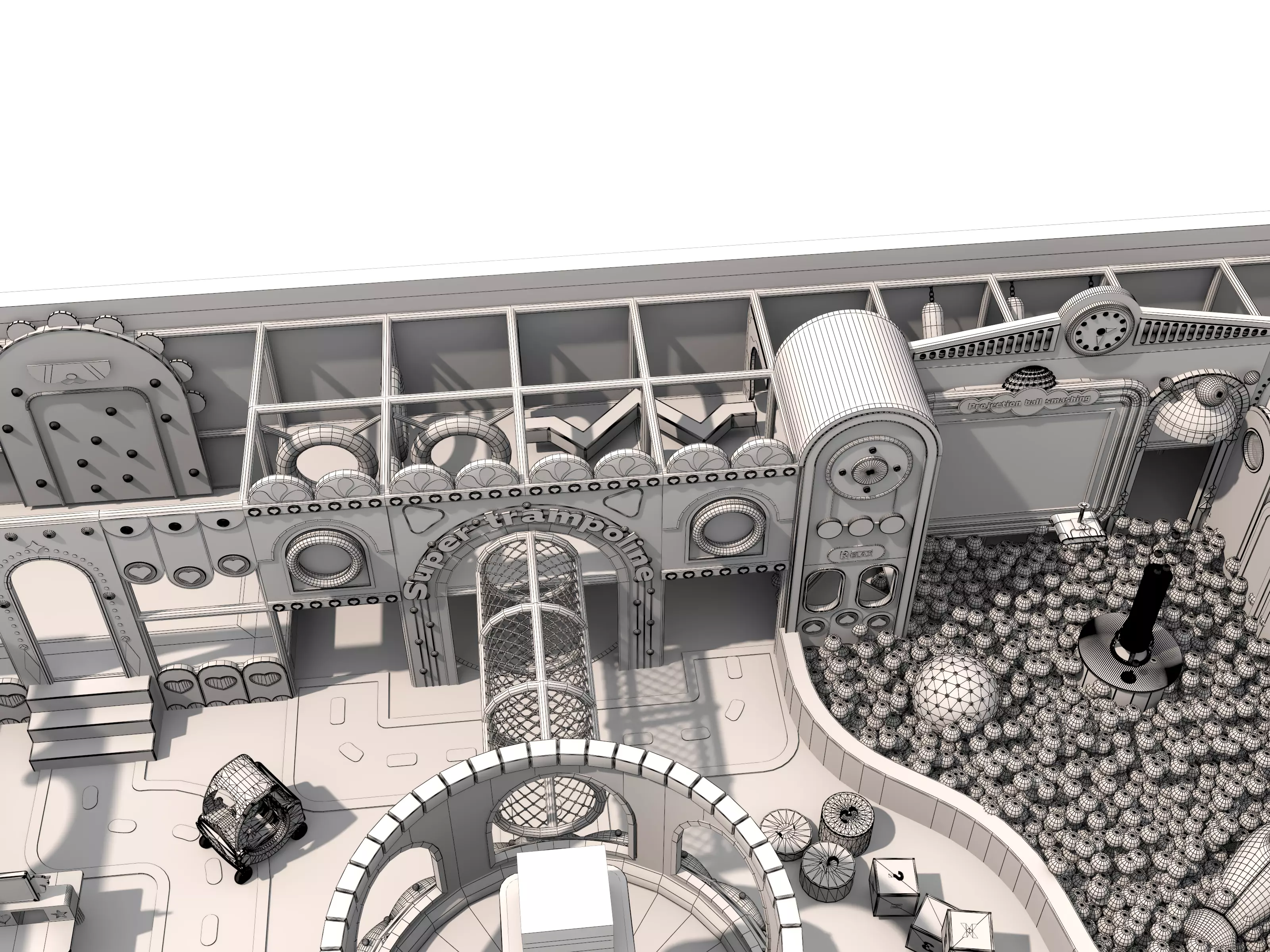 Children playground04 Low-poly 3D model_25