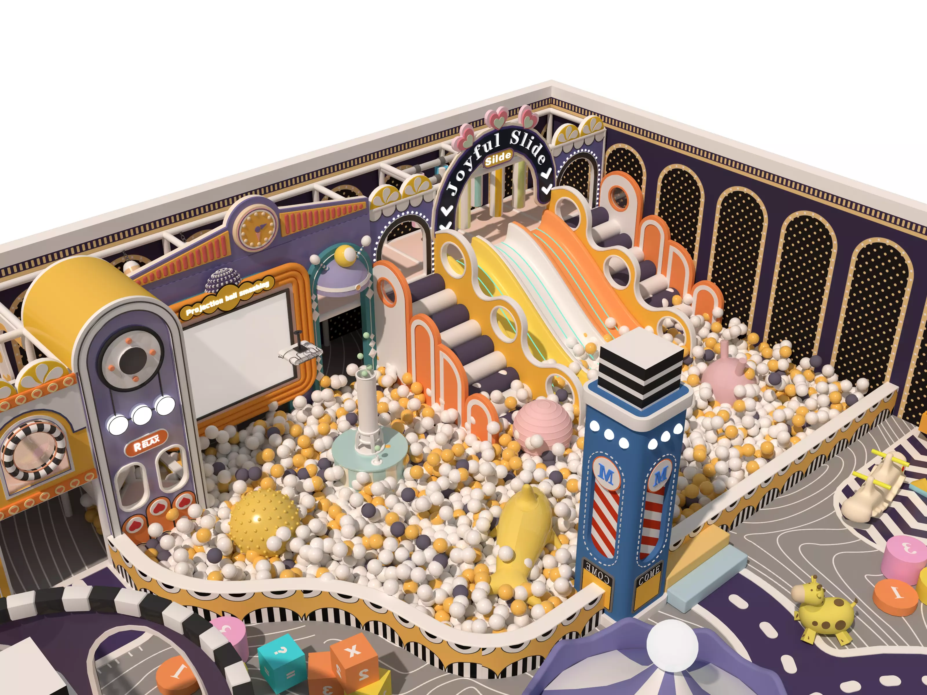 Children playground04 Low-poly 3D model_6