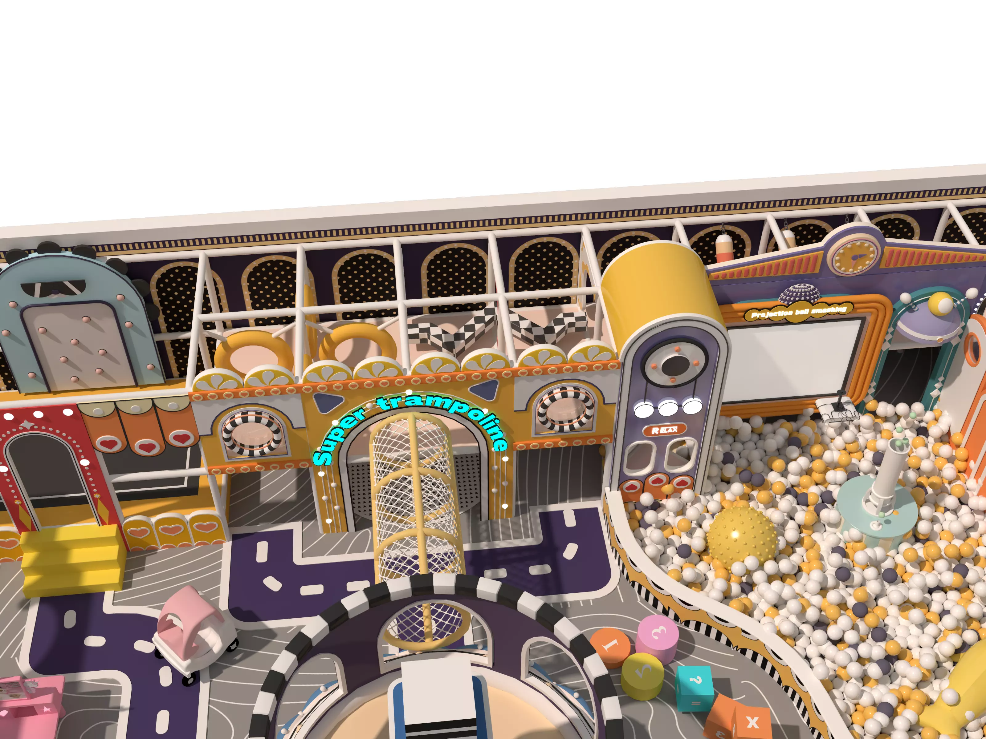 Children playground04 Low-poly 3D model_5