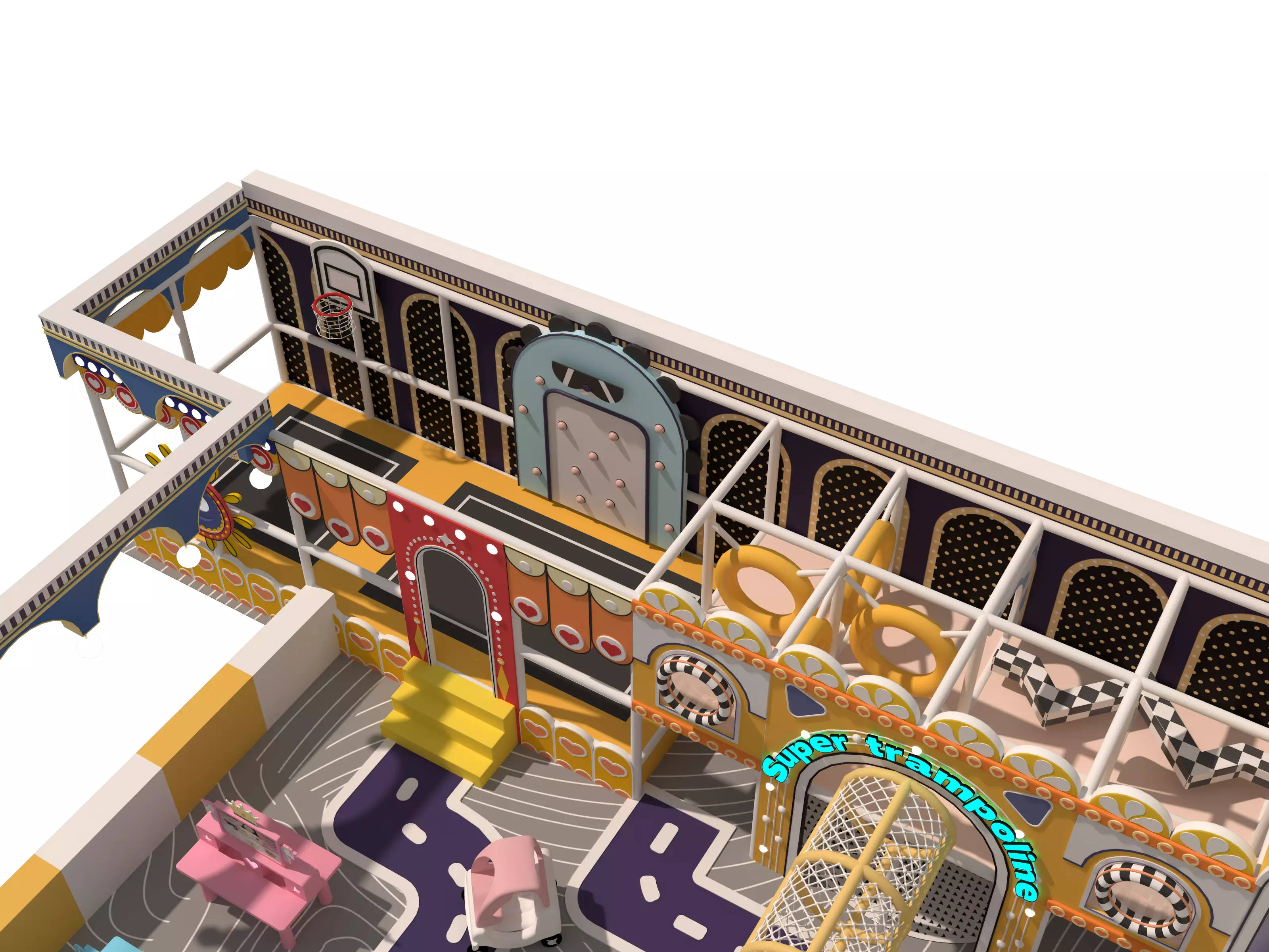 Children playground04 Low-poly 3D model_13