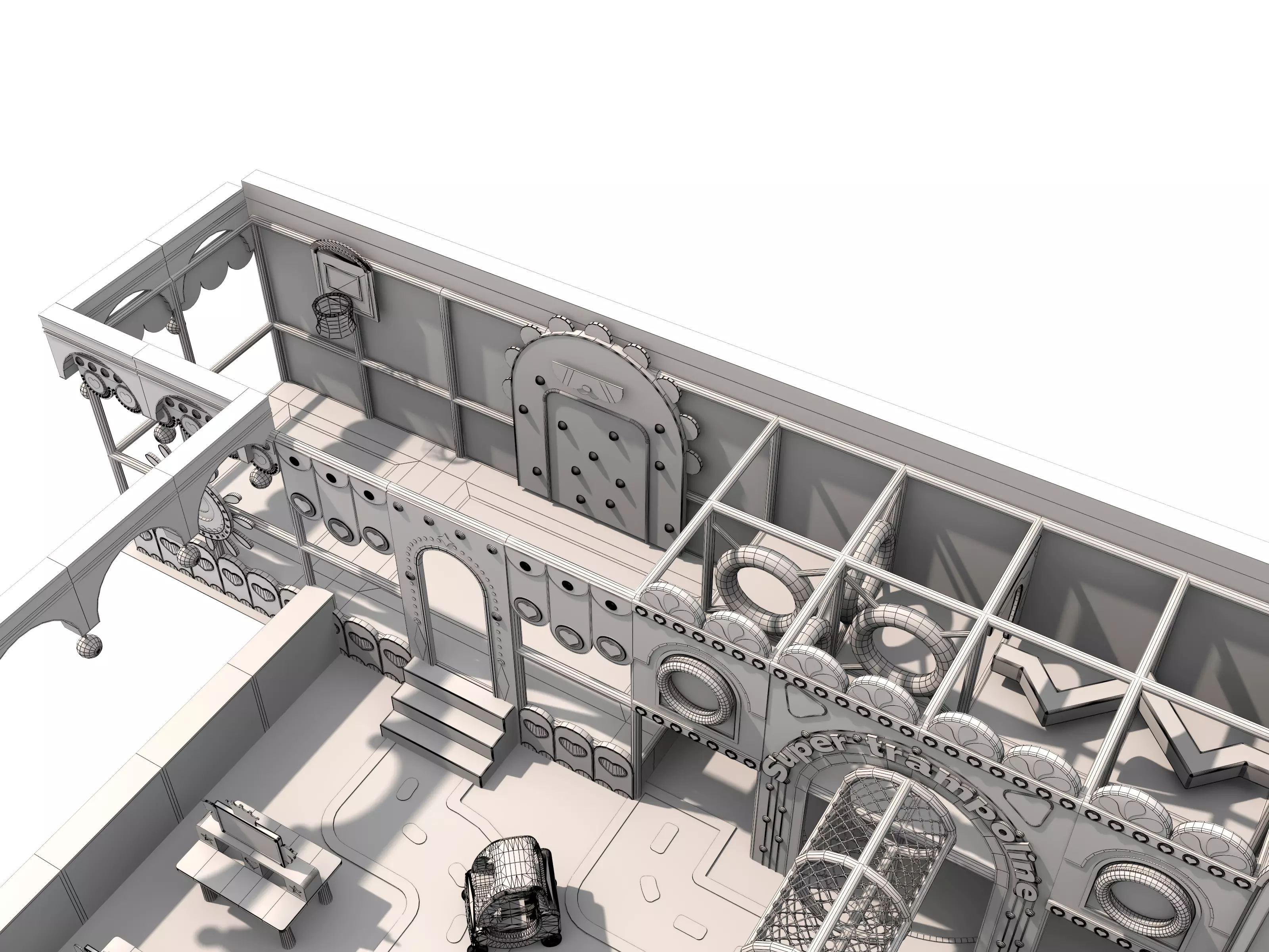 Children playground04 Low-poly 3D model_16