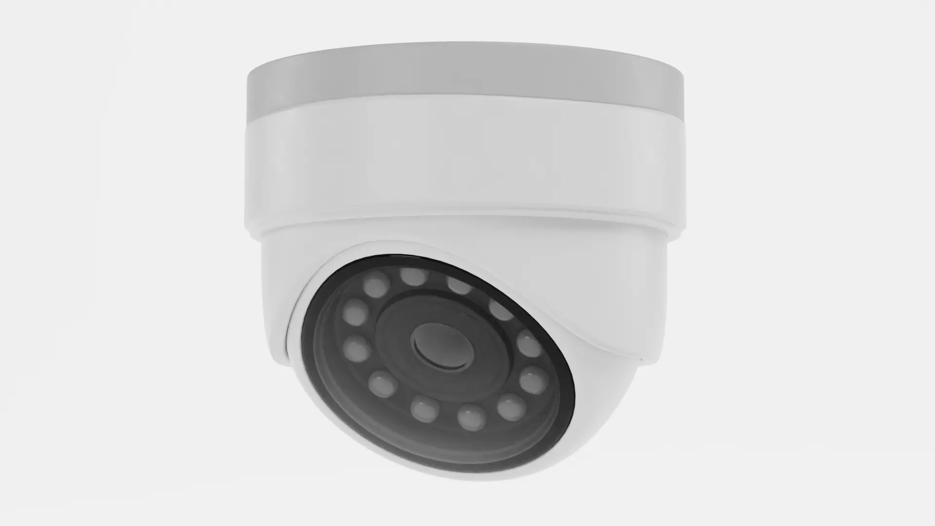 IP Camera - Ceiling-Mounted Security Device Low-poly 3D model