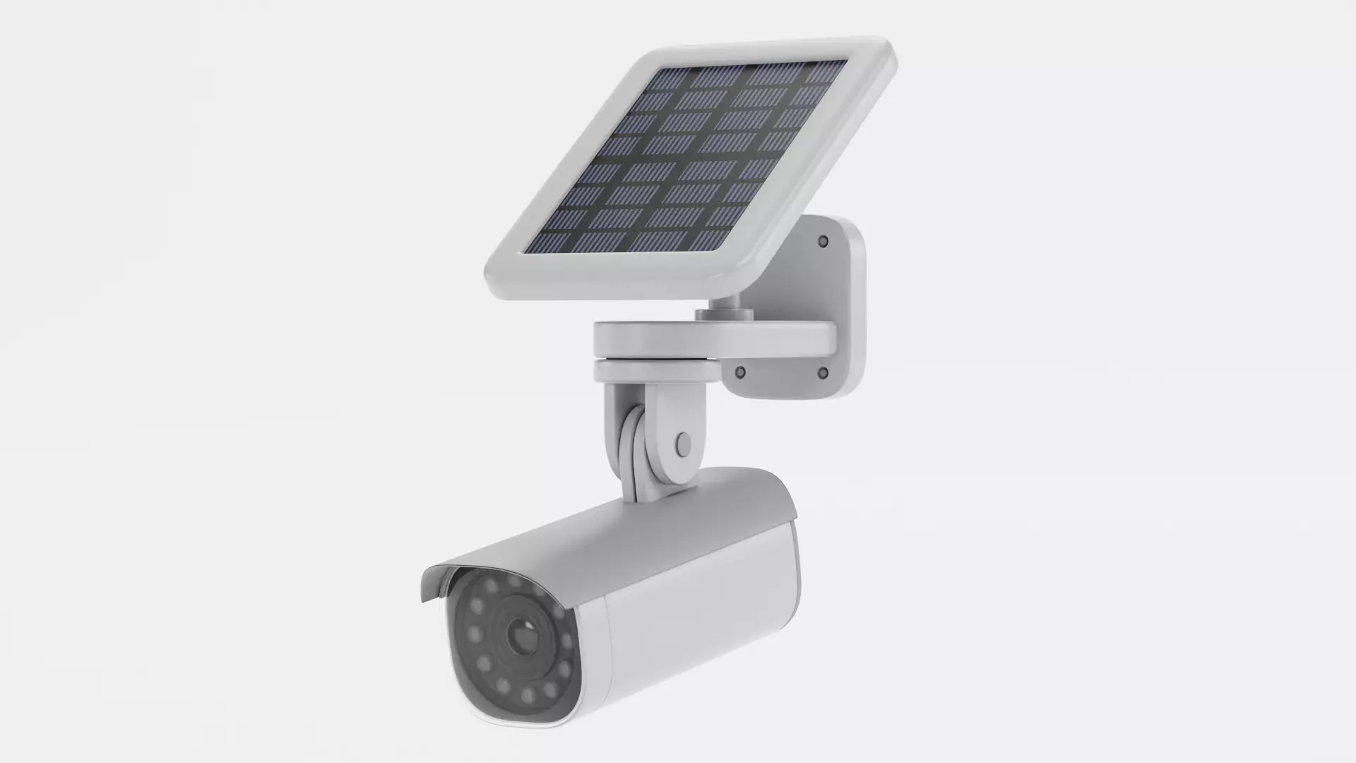 IP Camera - Solar-Powered Security Device Low-poly 3D model