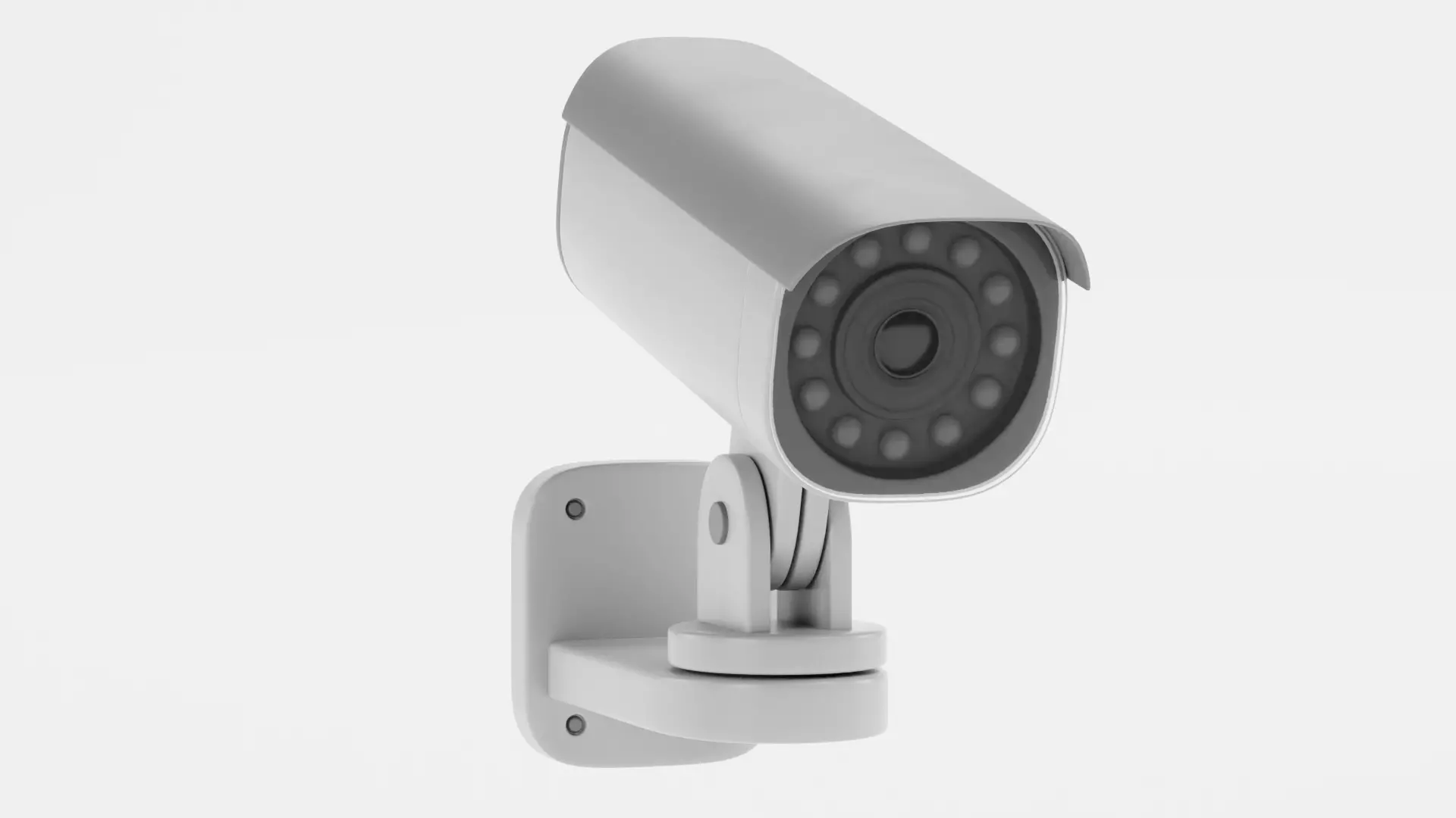 IP Camera - Wall-Mounted Security Device Low-poly 3D model_3