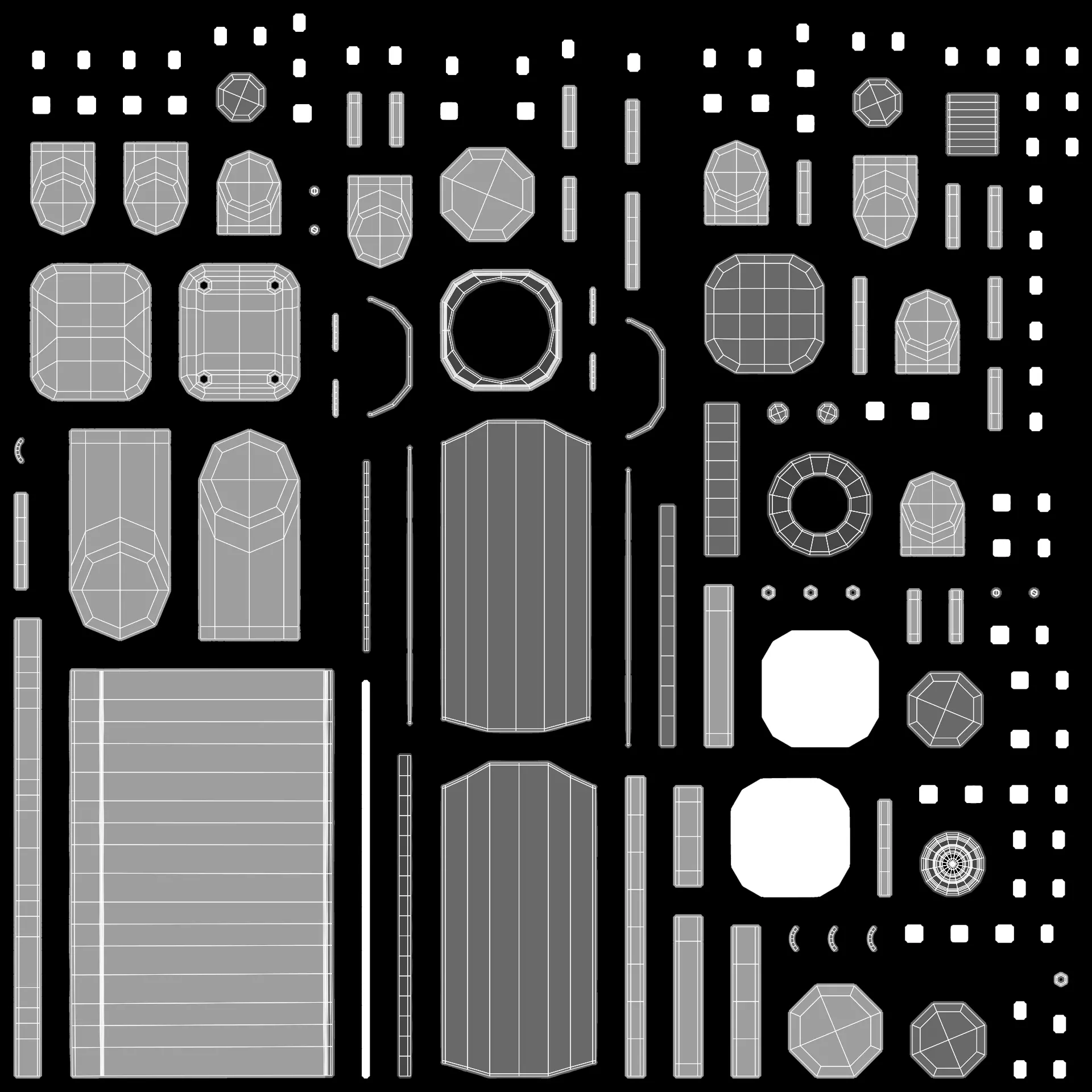 IP Camera - Wall-Mounted Security Device Low-poly 3D model_7