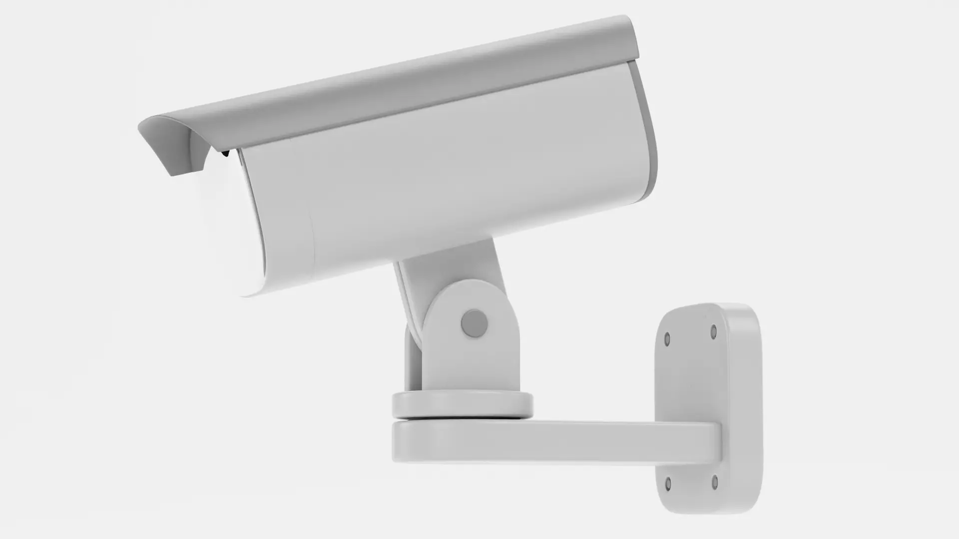IP Camera - Wall-Mounted Security Device Low-poly 3D model_1