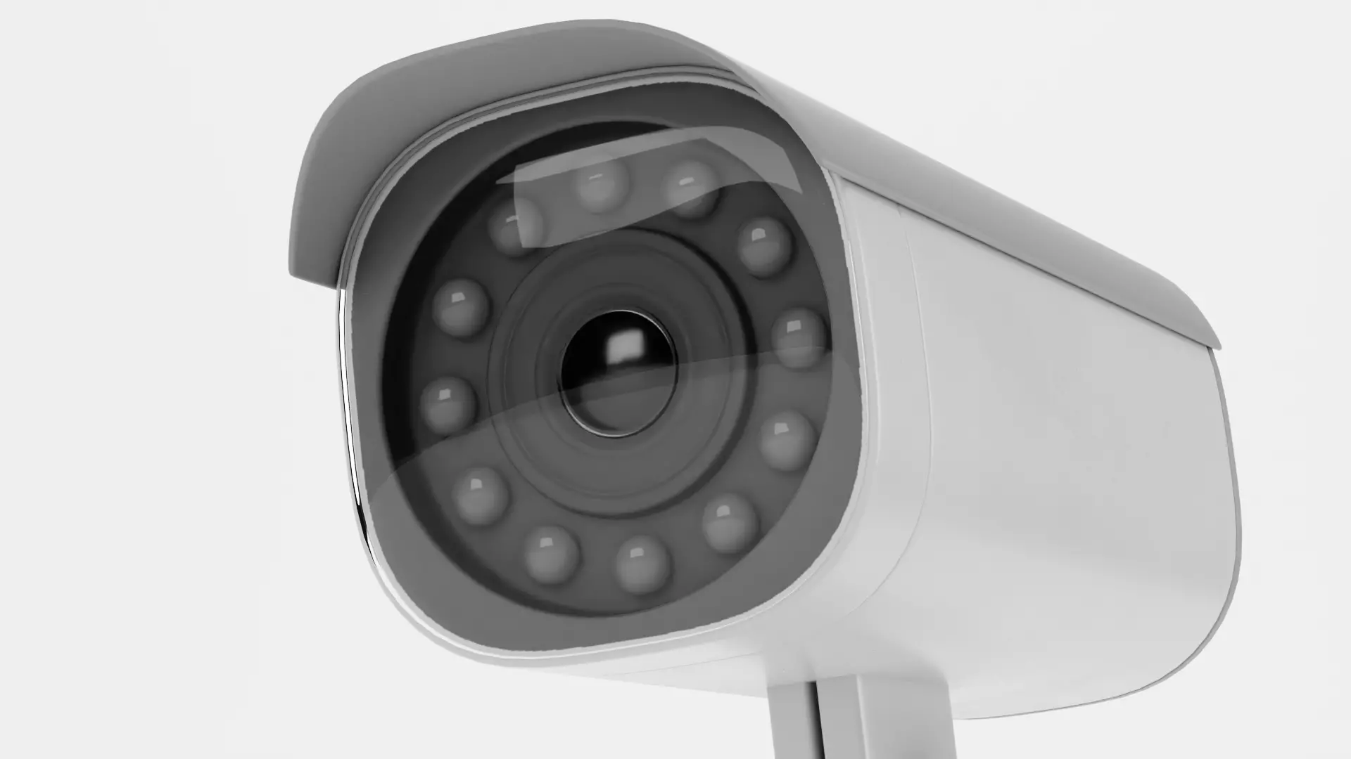 IP Camera - Wall-Mounted Security Device Low-poly 3D model_6