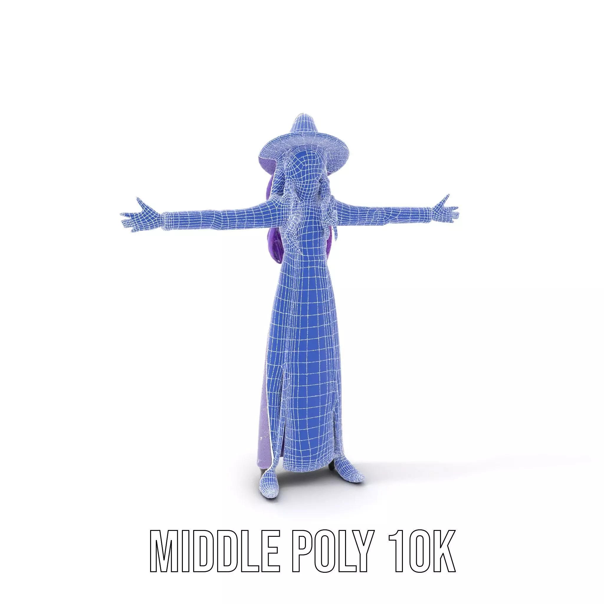 Starry Sorceress Outfit model pack Low-poly 3D model_19