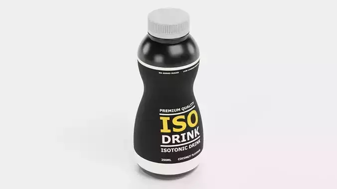 Isotonic Drink - Product Concept Packaging Low-poly 3D model 2