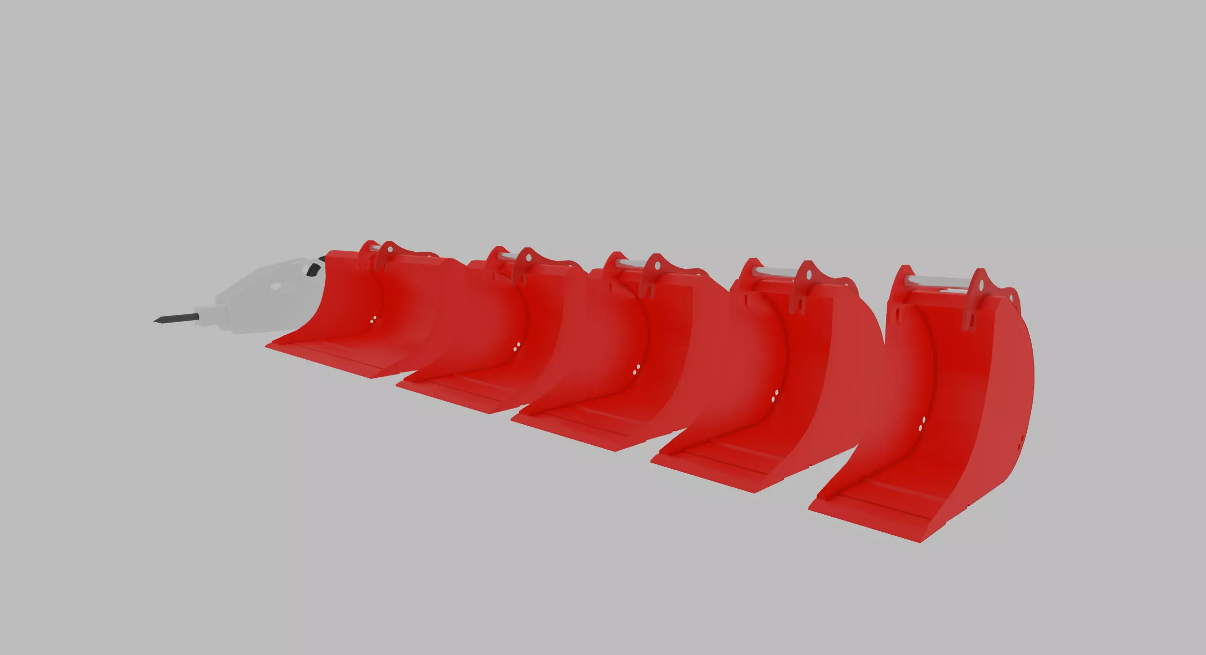 Martin Bucket Pack Low-poly 3D model_0