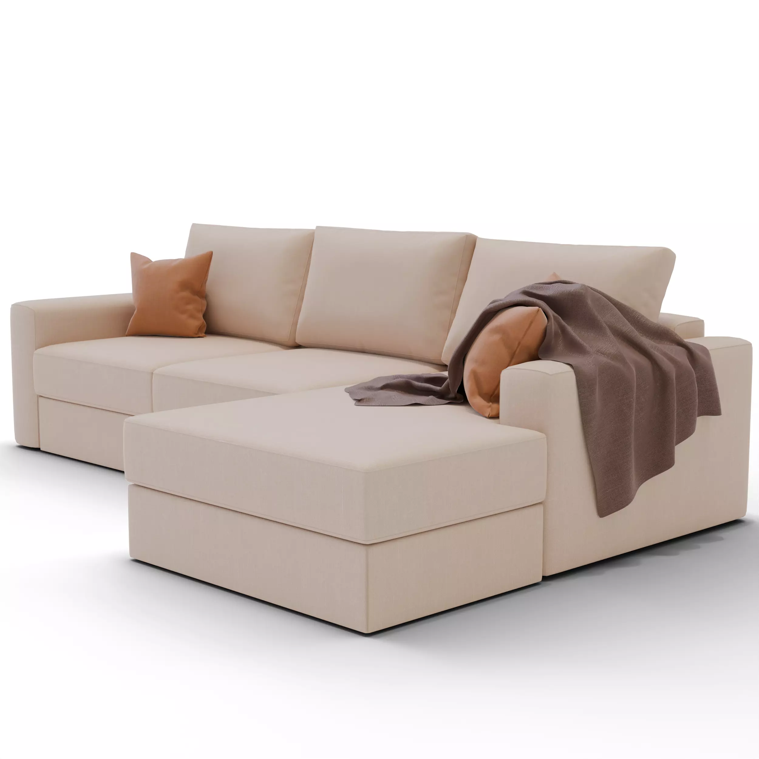 Corner sofa 3D model_2