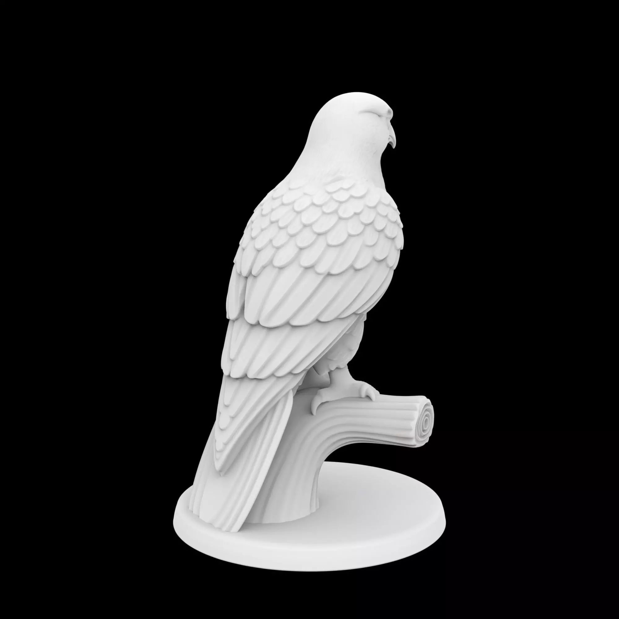 Hawk Ring Stand 3D Print Model 3D print model_3