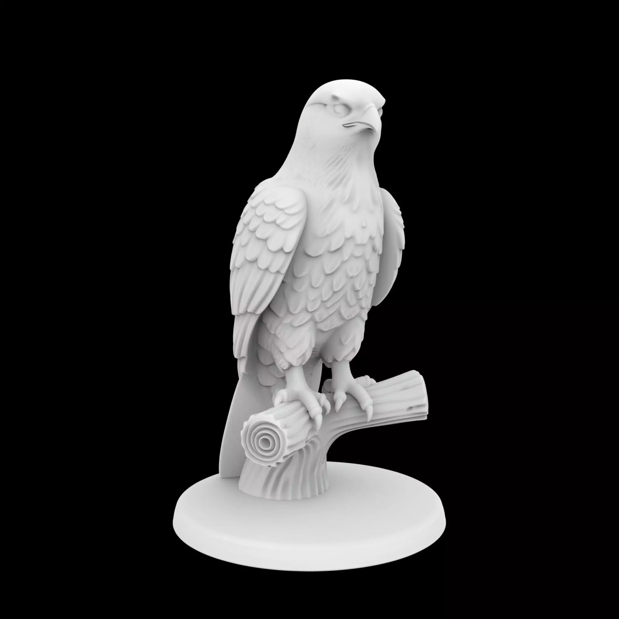 Hawk Ring Stand 3D Print Model 3D print model_4