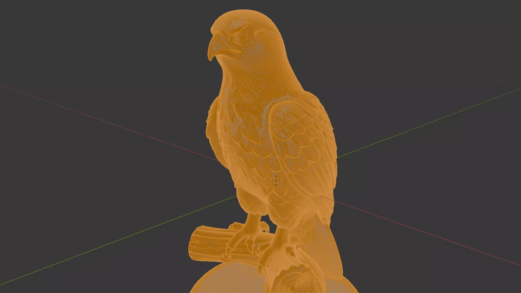 Hawk Ring Stand 3D Print Model 3D print model_5