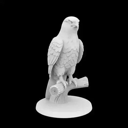Hawk Ring Stand 3D Print Model