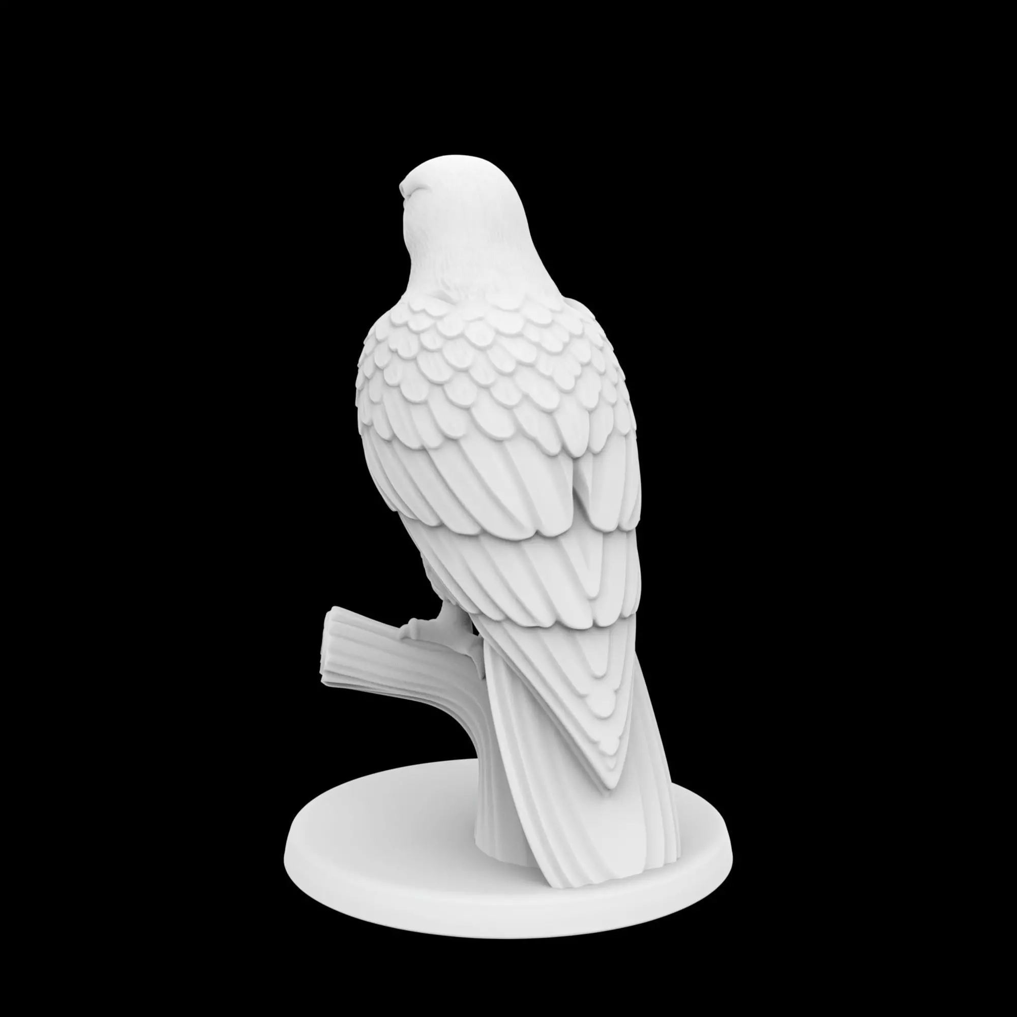 Hawk Ring Stand 3D Print Model 3D print model_2