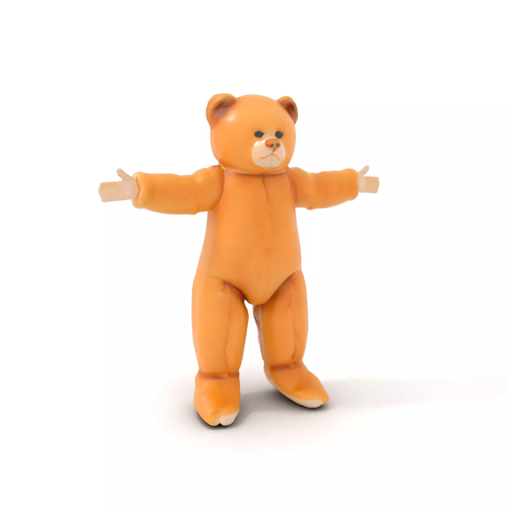 Golden Plush Teddy model pack Low-poly 3D model_0