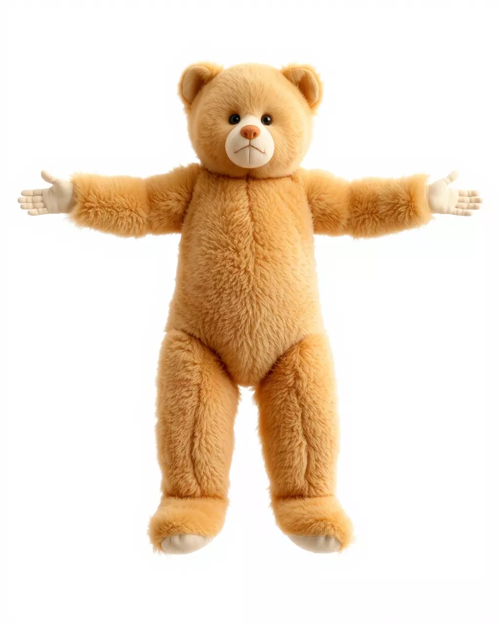 Golden Plush Teddy model pack Low-poly 3D model_3