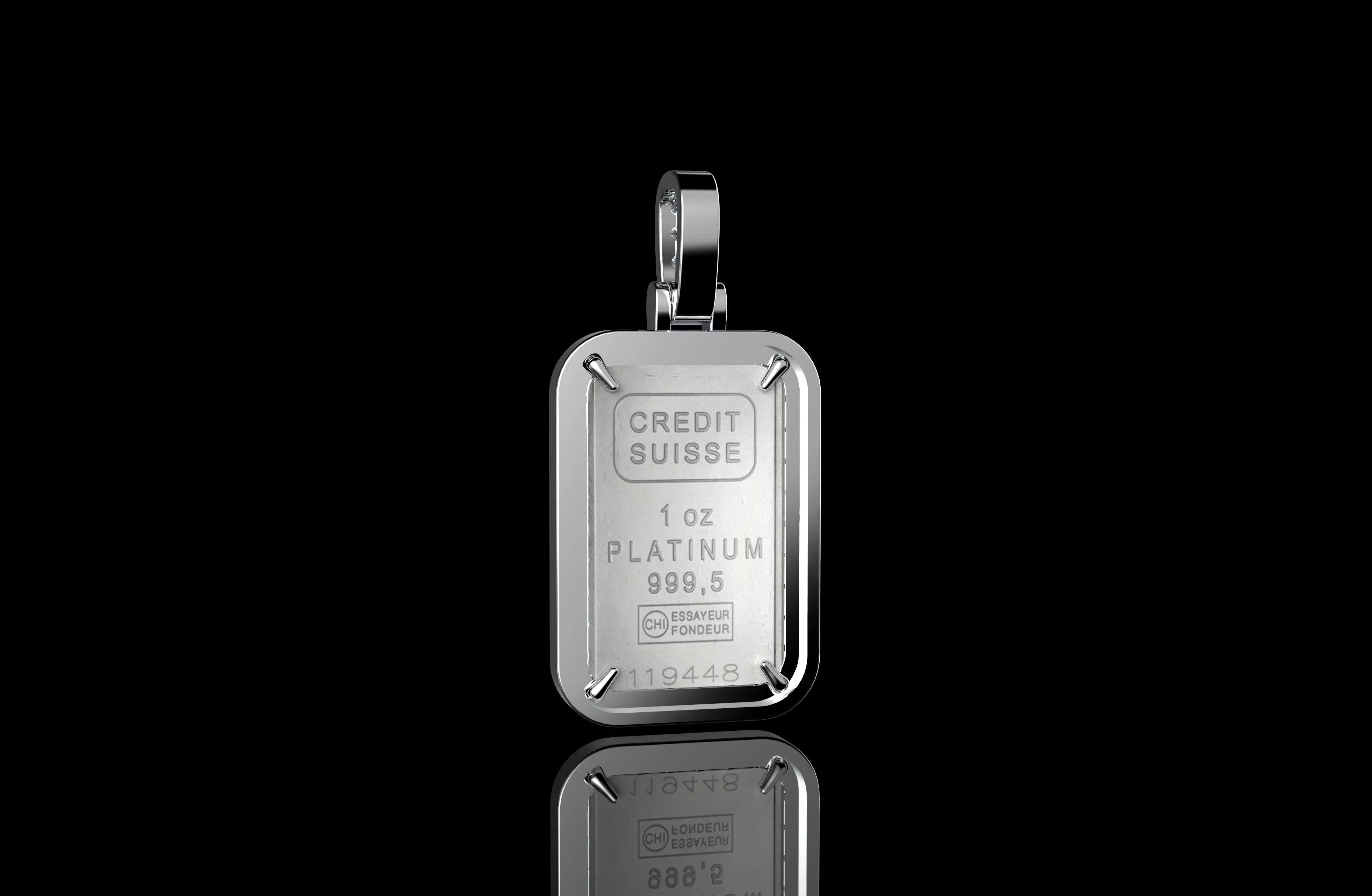 Gold N1523 3D print model_3