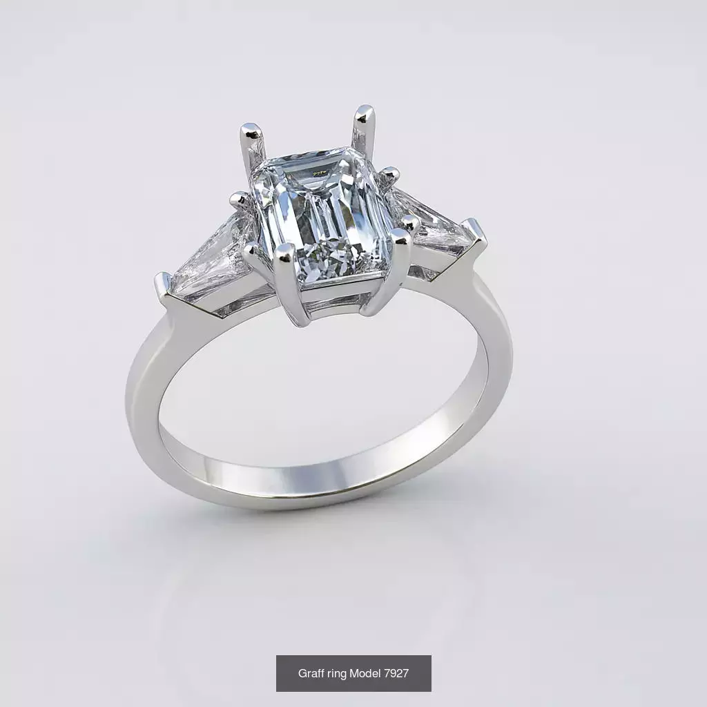 Solitaire engagement rings 3D Model Collection_81