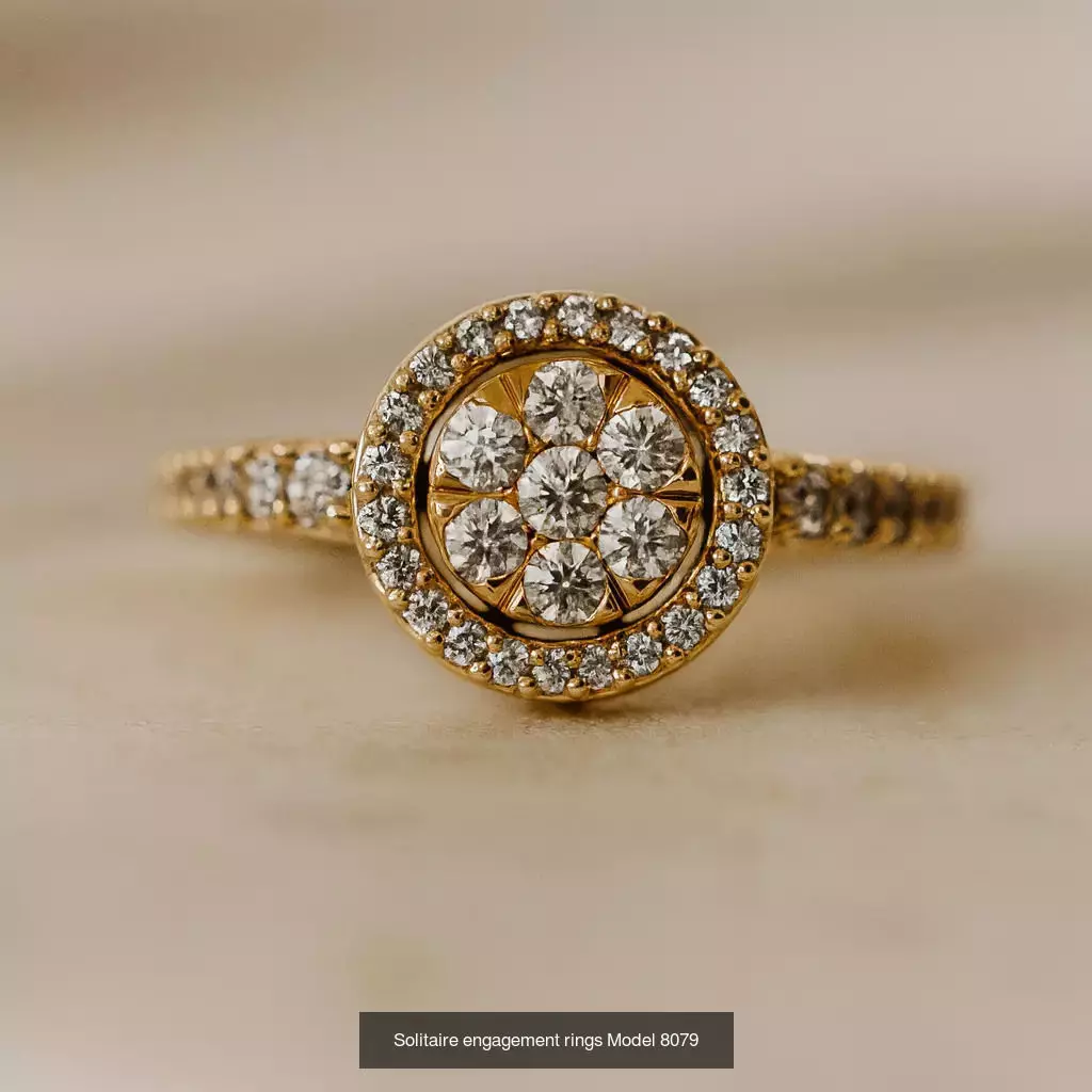 Solitaire engagement rings 3D Model Collection_158