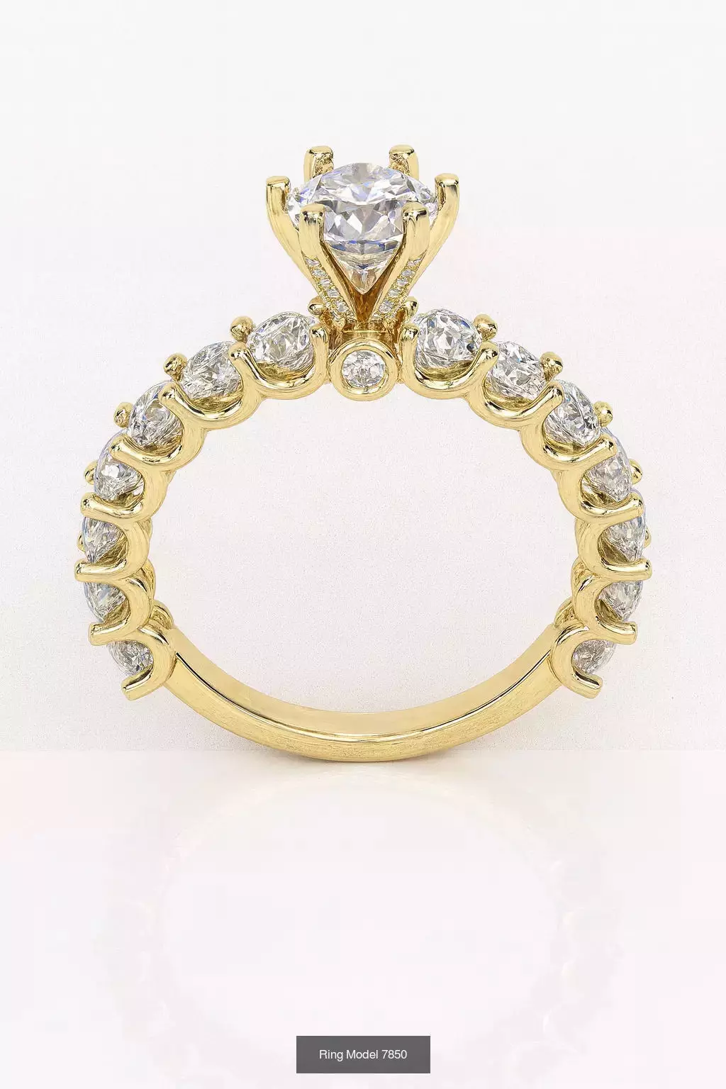 Solitaire engagement rings 3D Model Collection_33