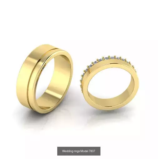 Solitaire engagement rings 3D Model Collection_41