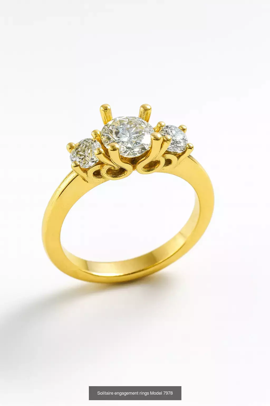 Solitaire engagement rings 3D Model Collection_107