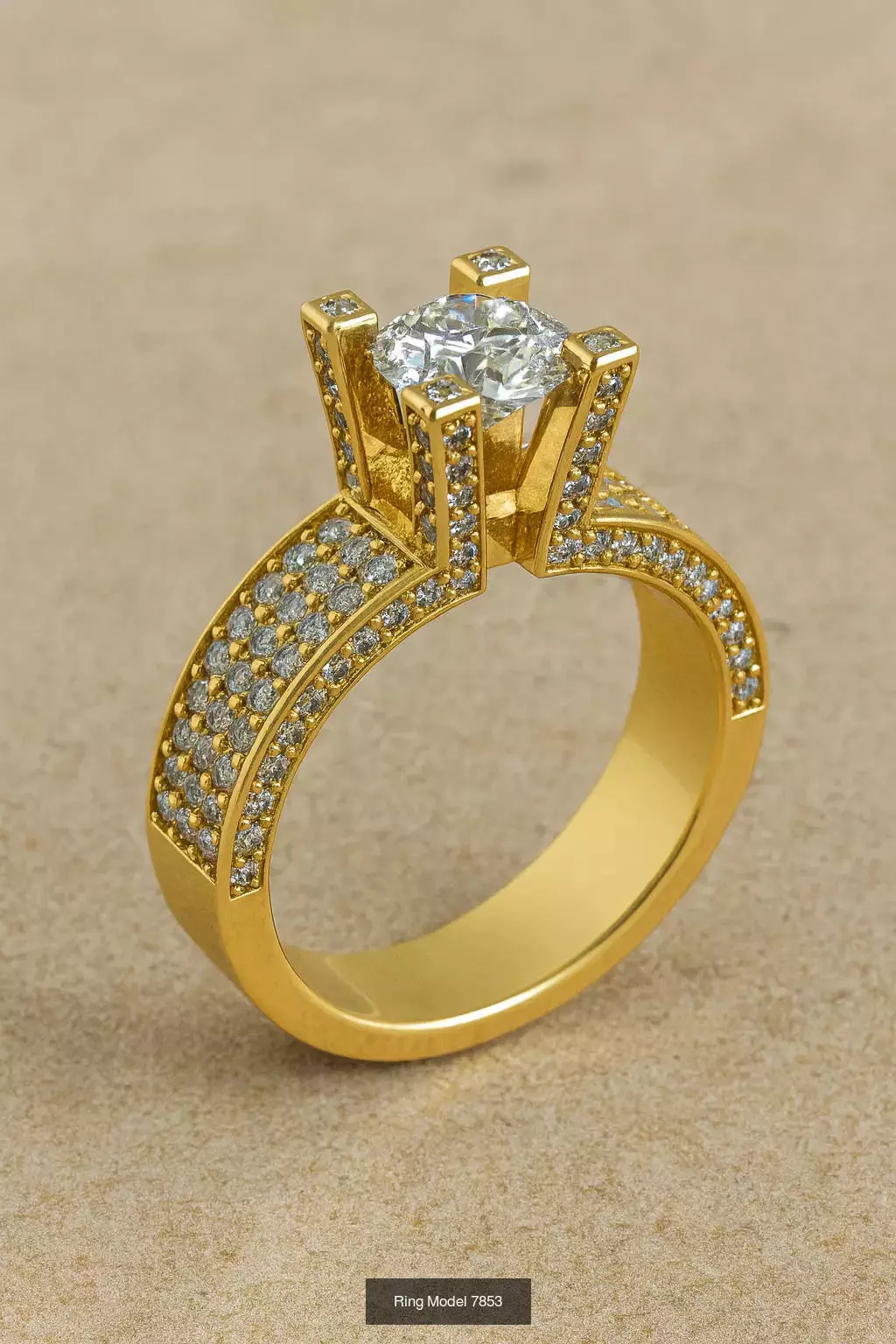 Solitaire engagement rings 3D Model Collection_30