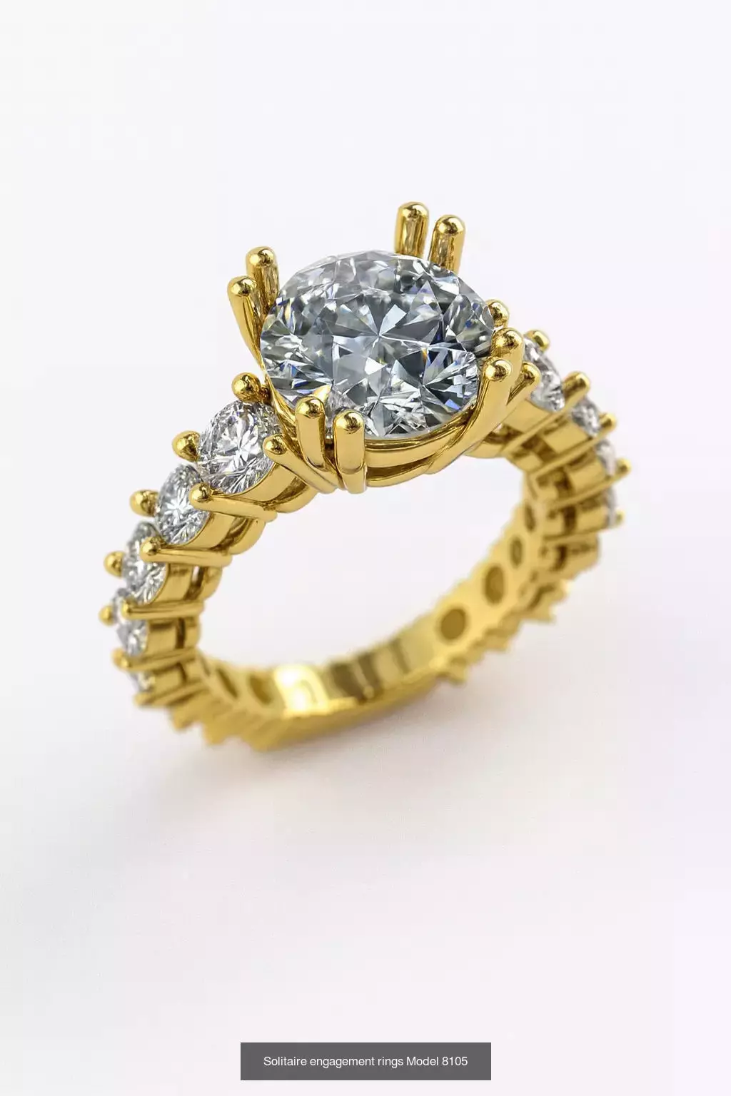 Solitaire engagement rings 3D Model Collection_180