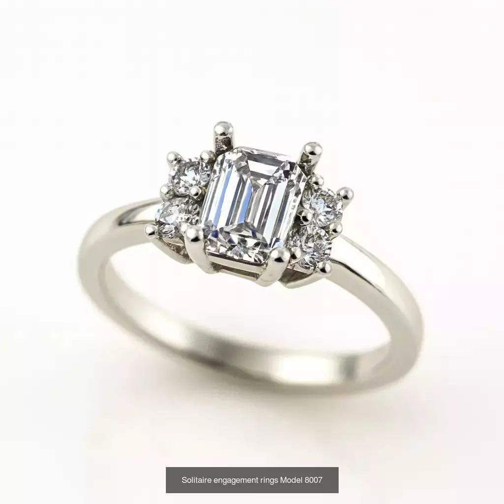 Solitaire engagement rings 3D Model Collection_144