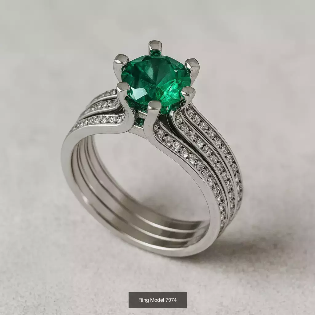 Solitaire engagement rings 3D Model Collection_111