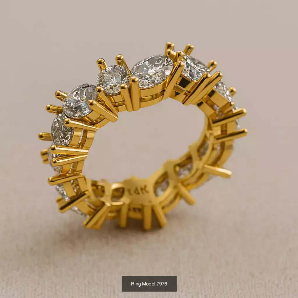 Solitaire engagement rings 3D Model Collection_109