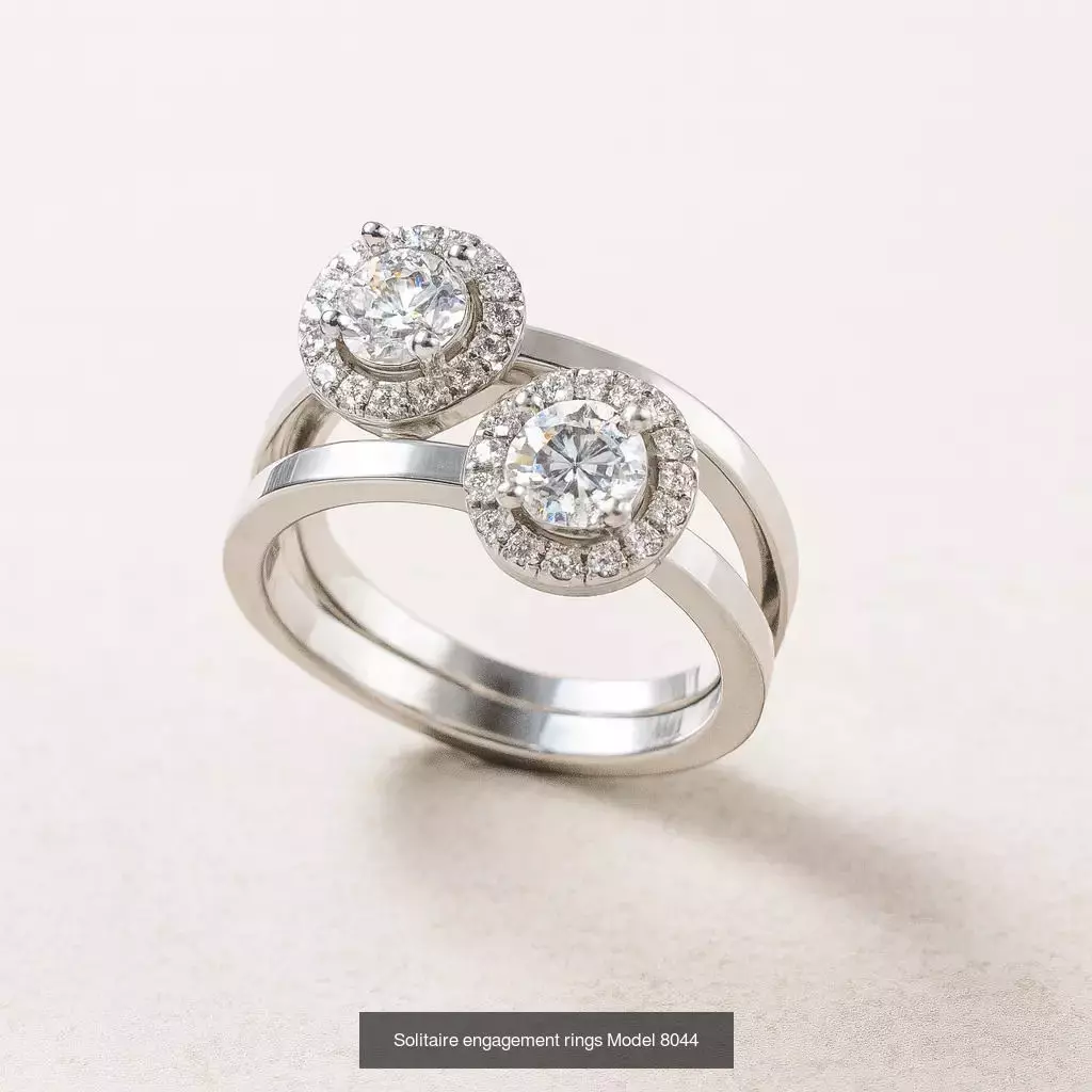 Solitaire engagement rings 3D Model Collection_172