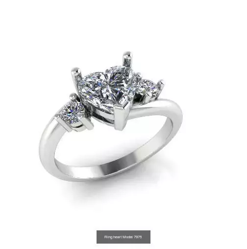 Solitaire engagement rings 3D Model Collection_110