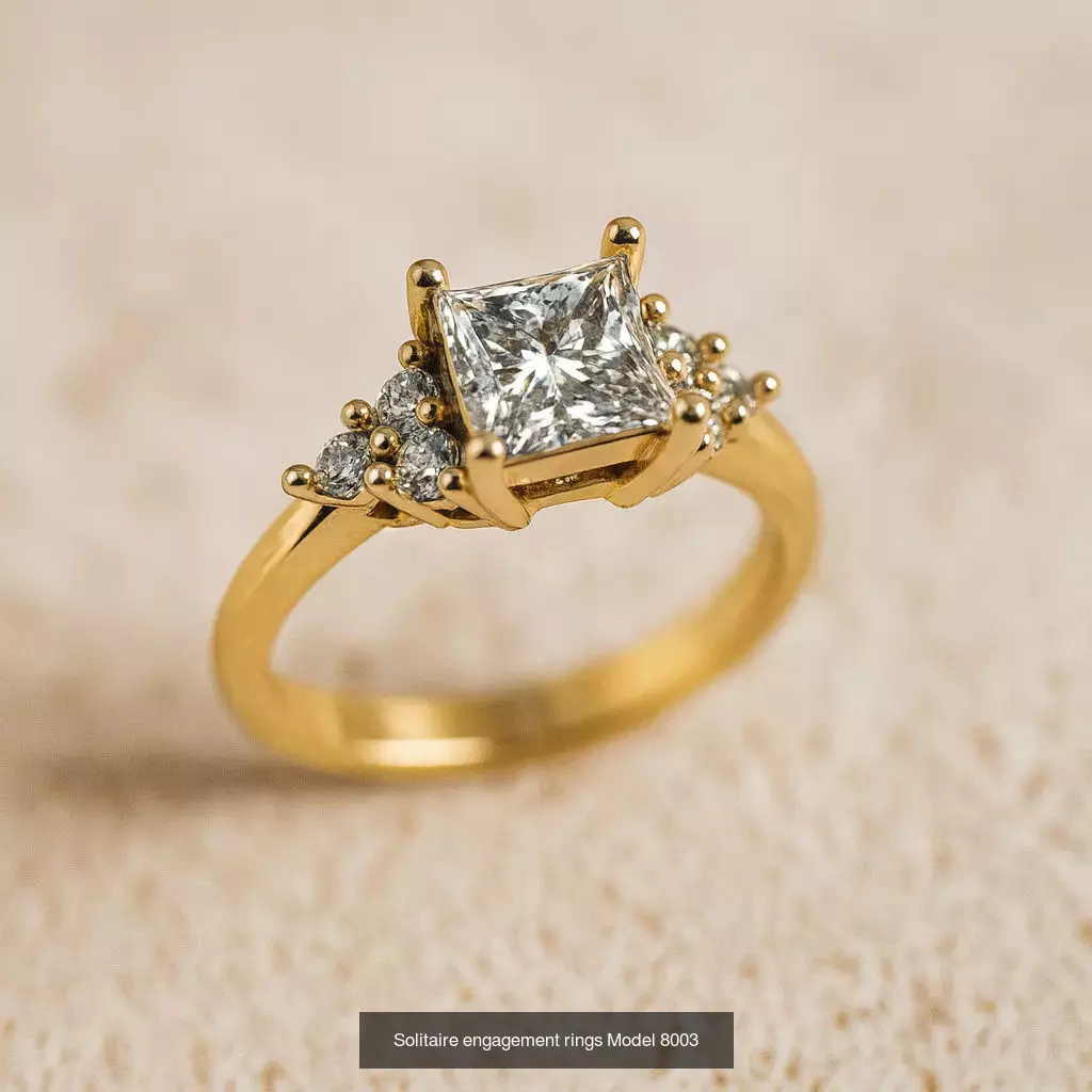 Solitaire engagement rings 3D Model Collection_148