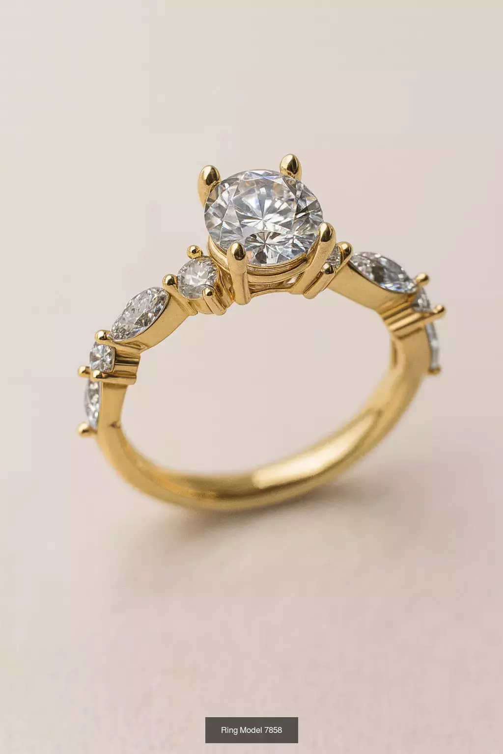Solitaire engagement rings 3D Model Collection_74