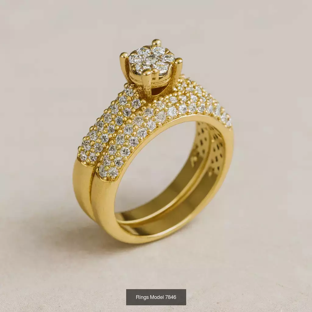 Solitaire engagement rings 3D Model Collection_36