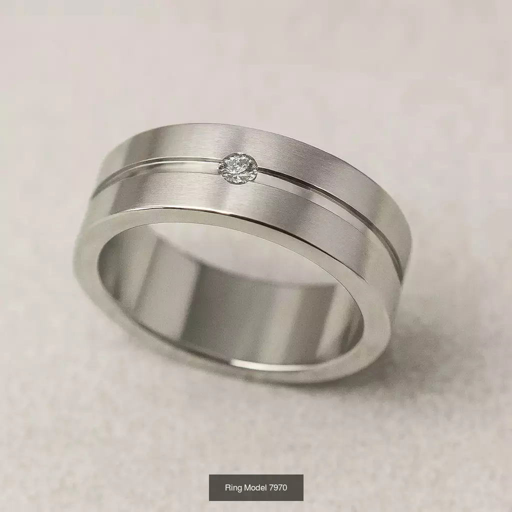 Solitaire engagement rings 3D Model Collection_114