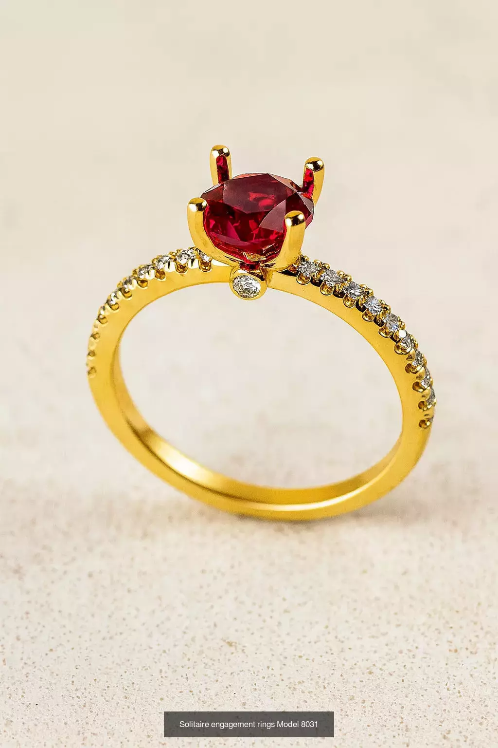 Solitaire engagement rings 3D Model Collection_134