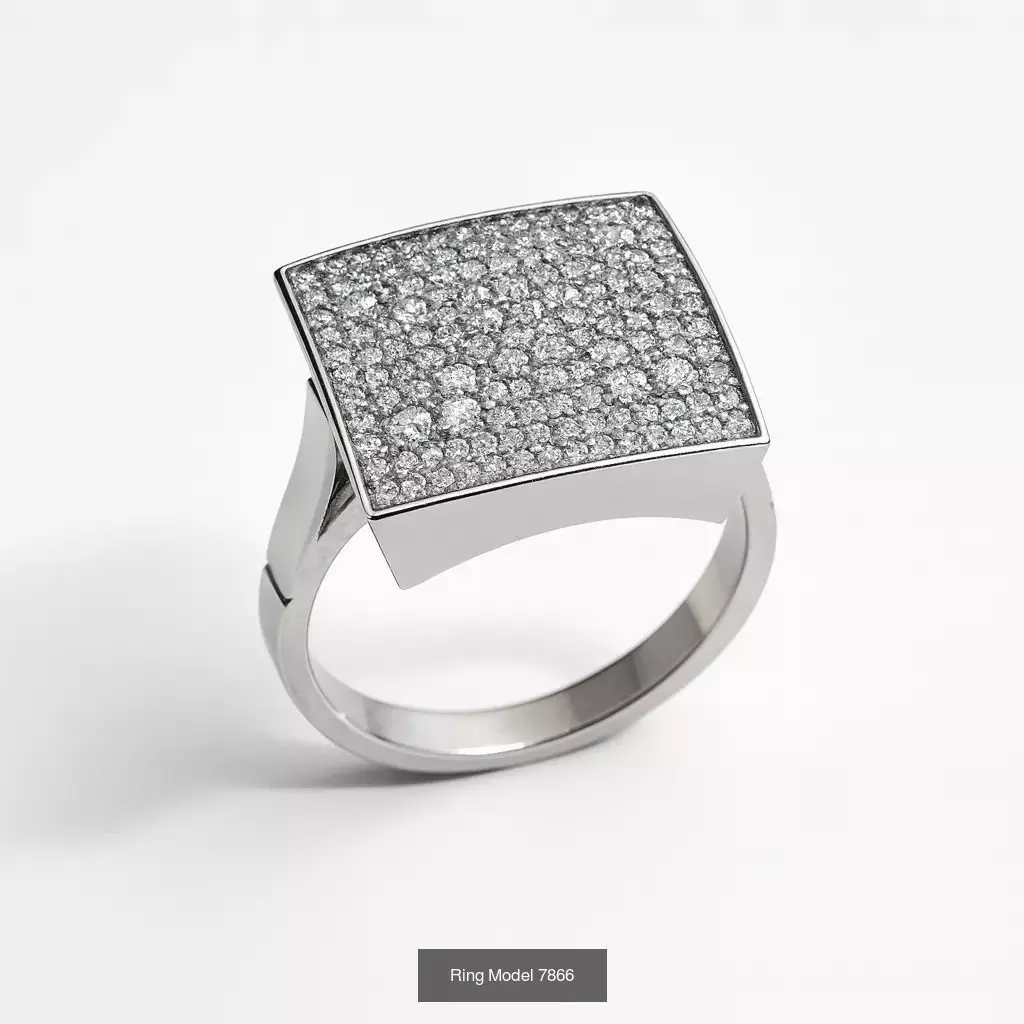 Solitaire engagement rings 3D Model Collection_68