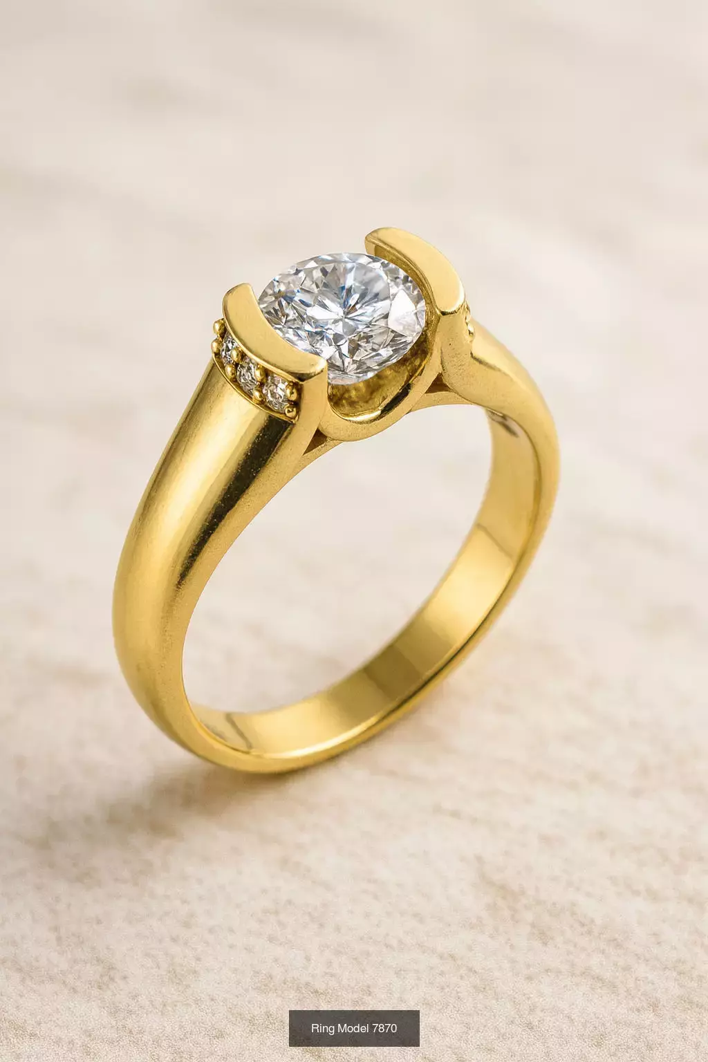 Solitaire engagement rings 3D Model Collection_66