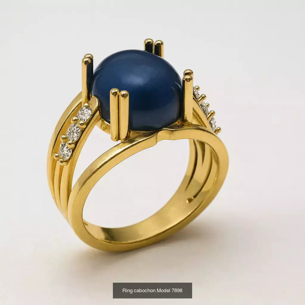 Solitaire engagement rings 3D Model Collection_97