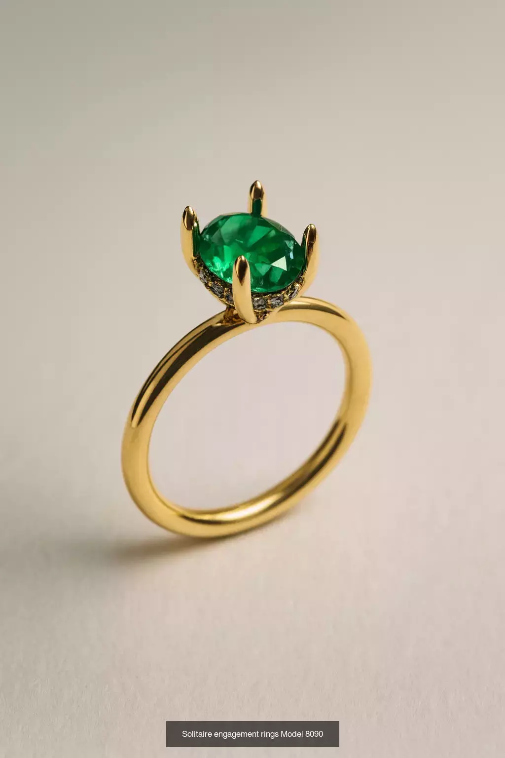 Solitaire engagement rings 3D Model Collection_155