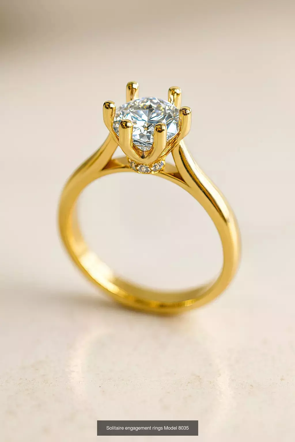 Solitaire engagement rings 3D Model Collection_131