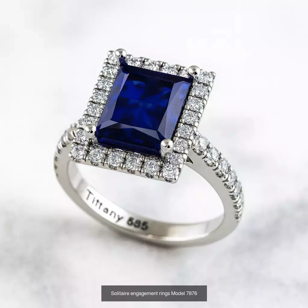 Solitaire engagement rings 3D Model Collection_62