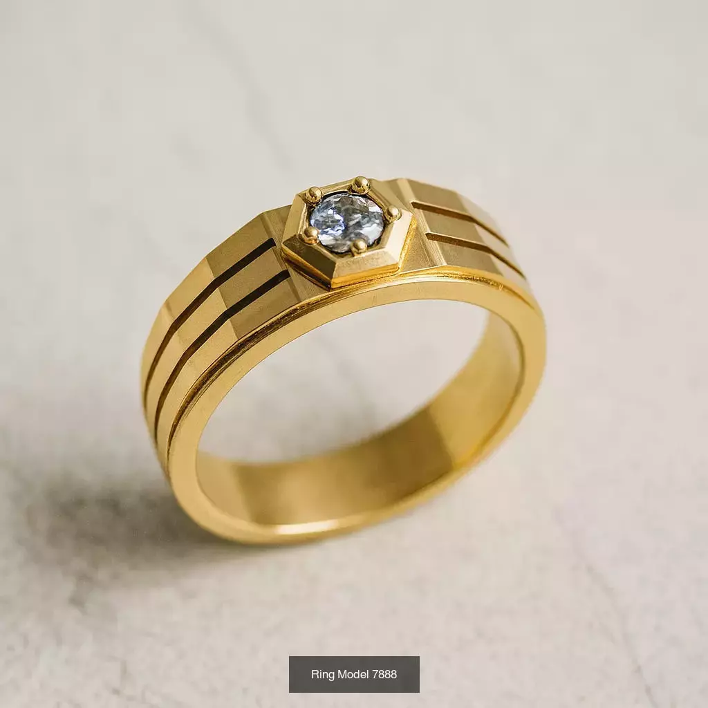 Solitaire engagement rings 3D Model Collection_52