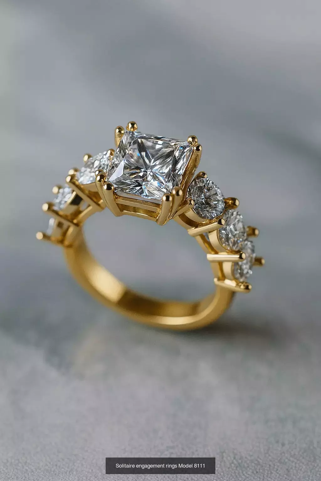 Solitaire engagement rings 3D Model Collection_177