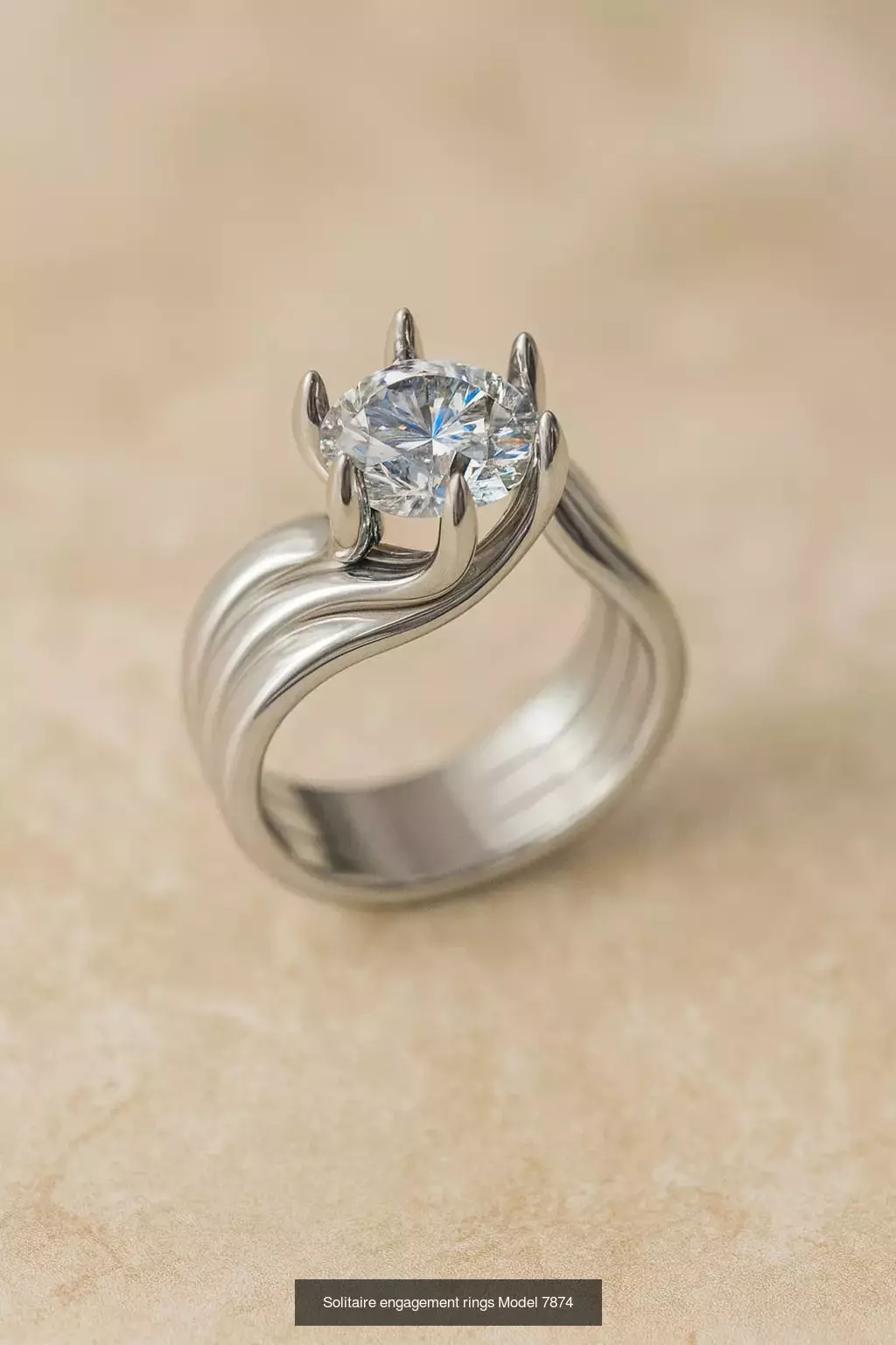 Solitaire engagement rings 3D Model Collection_64