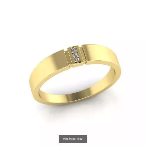 Solitaire engagement rings 3D Model Collection_51